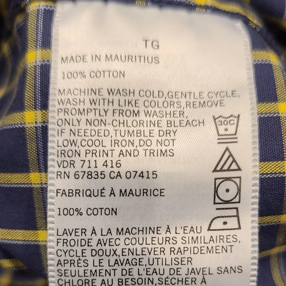 Nautica slim fit mens shirt size S wrinkle resista